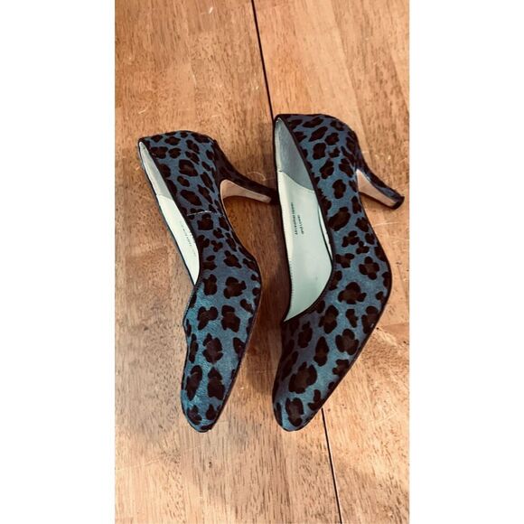 Barr + Barr Gray Leopard Print Pony hair Heels Size 7.5 - Picture 7 of 11
